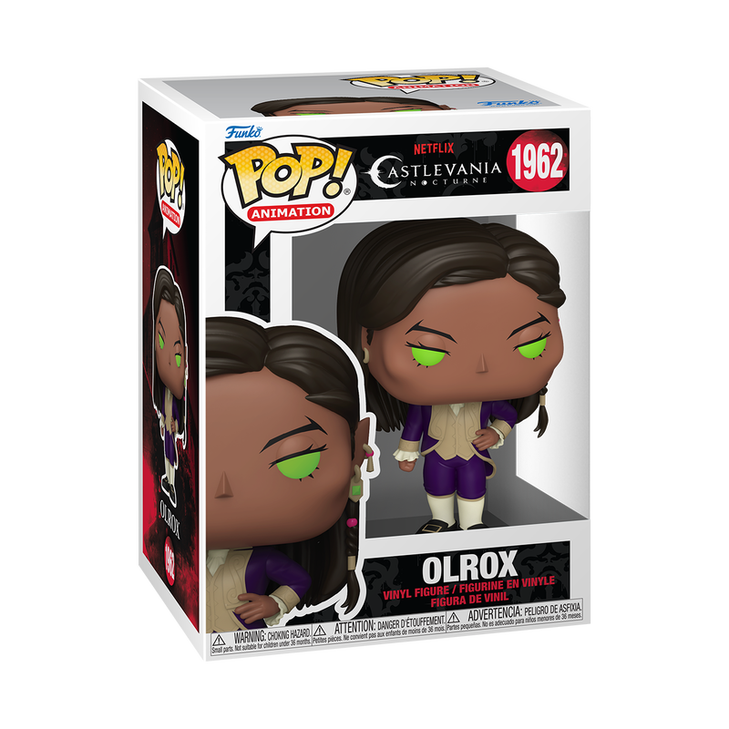Funko Pop Castlevania Nocturne Olrox number 1962 boxed figure