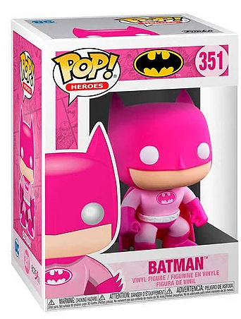 Funko Pop! Heoes, Breast Cancer Awareness,  DC Comics Batman 351