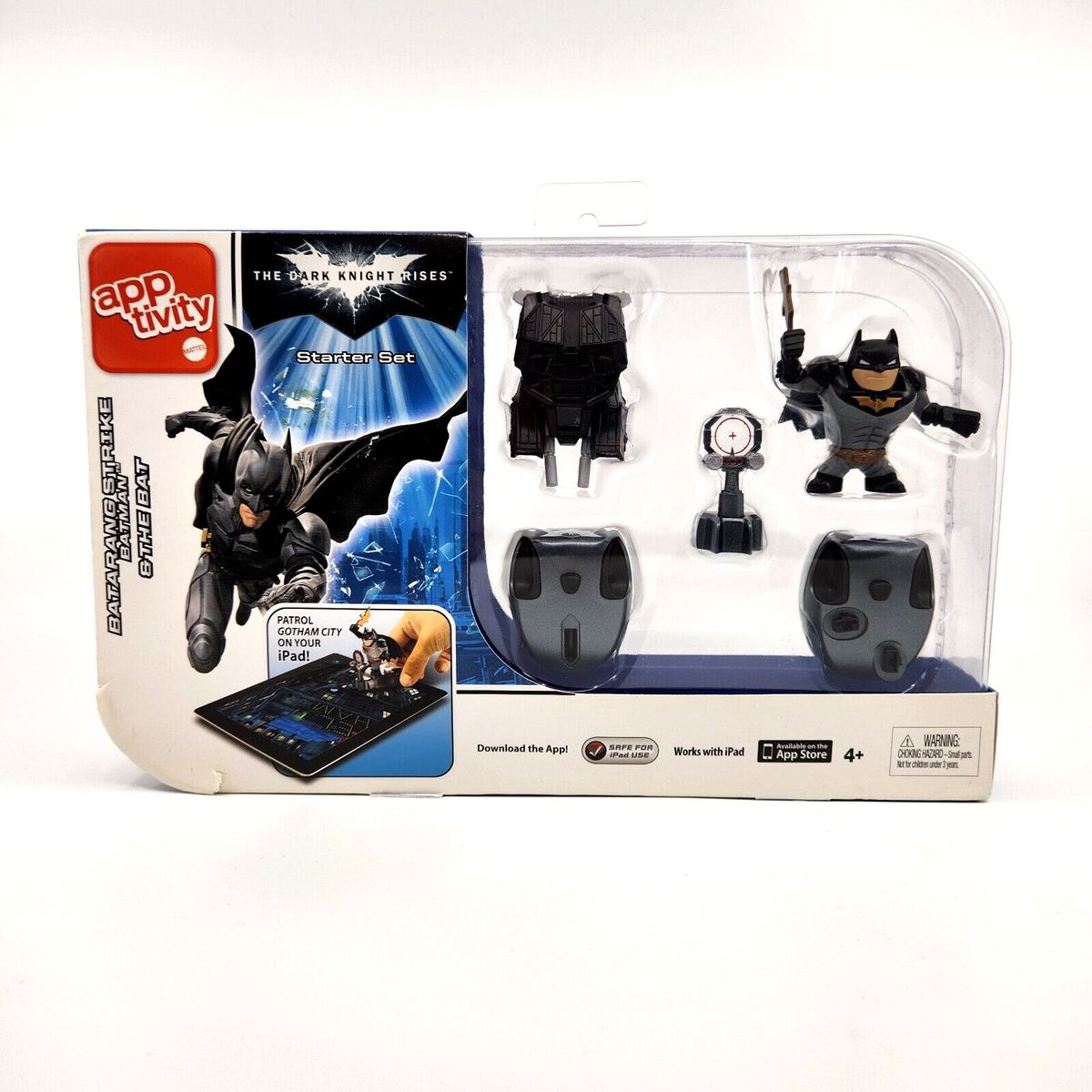 The Dark Knight Rises: Starter Set Batarang Strike Batman & The Bat by Apptivity (light shelf wear)