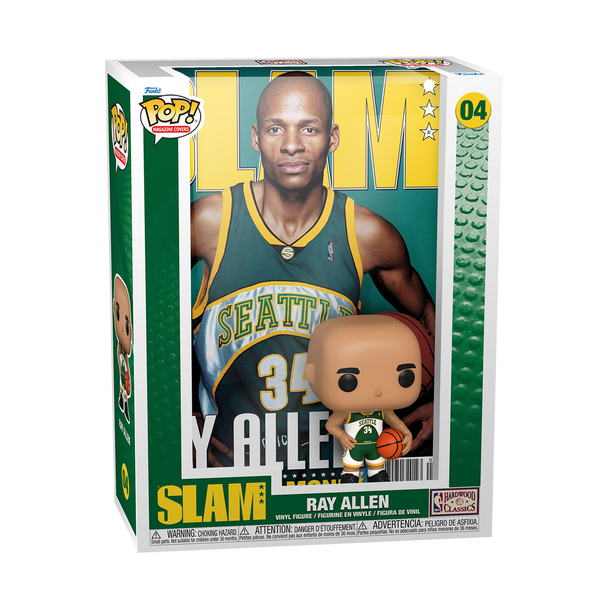Funko Pop NBA SLAM Covers Ray Allen number 04 boxed