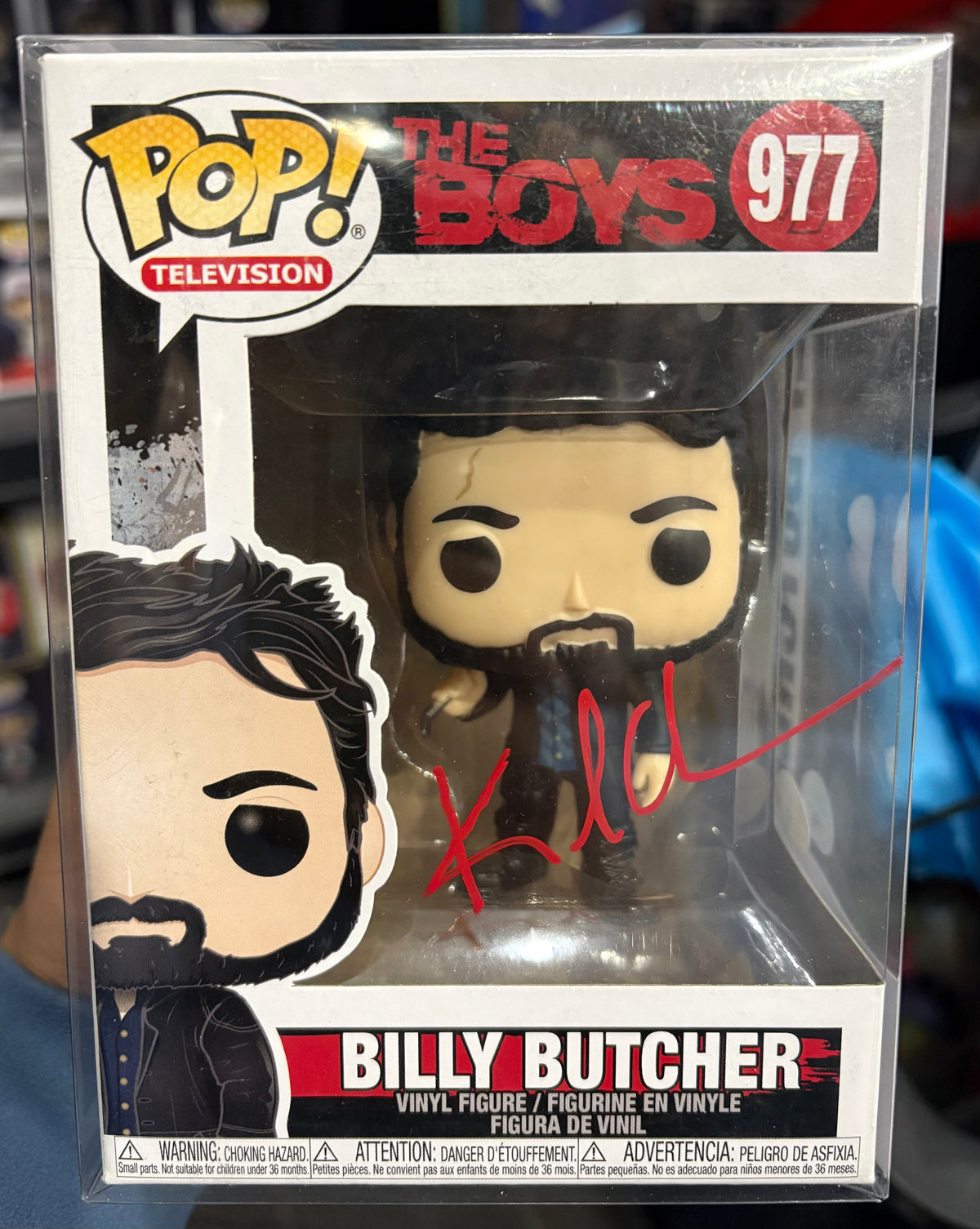 Funko Pop! Billy Butcher (Signed by Karl Urban - COA) #977