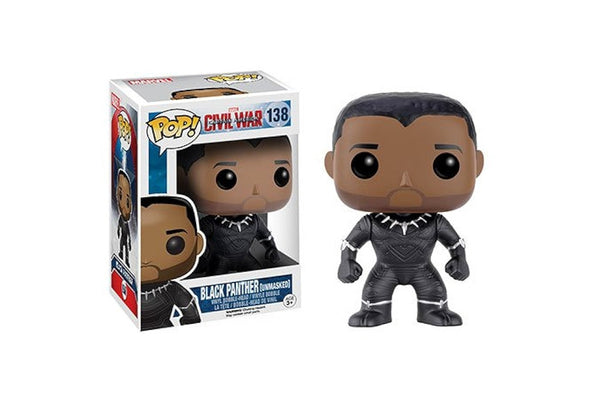 Funko Pop! Captain America Civil War: Black Panther [Unmasked] #138