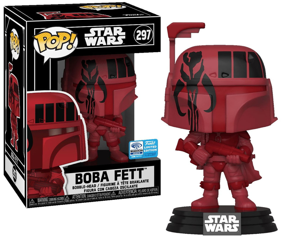 Funko Pop! Boba Fett (2020 WonderCon Limited Edition) #297 (Sealed Hard Stack Included)