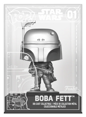 FUNKO POP! Star Wars Funko Shop Exclusive Die-Cast Boba Fett #01  Sealed, Could be a chase!