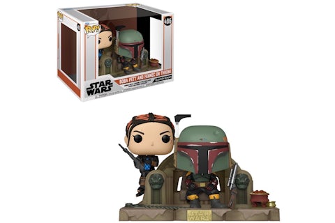 Funko Pop! Star Wars: Boba Fett and Fennec on throne #486