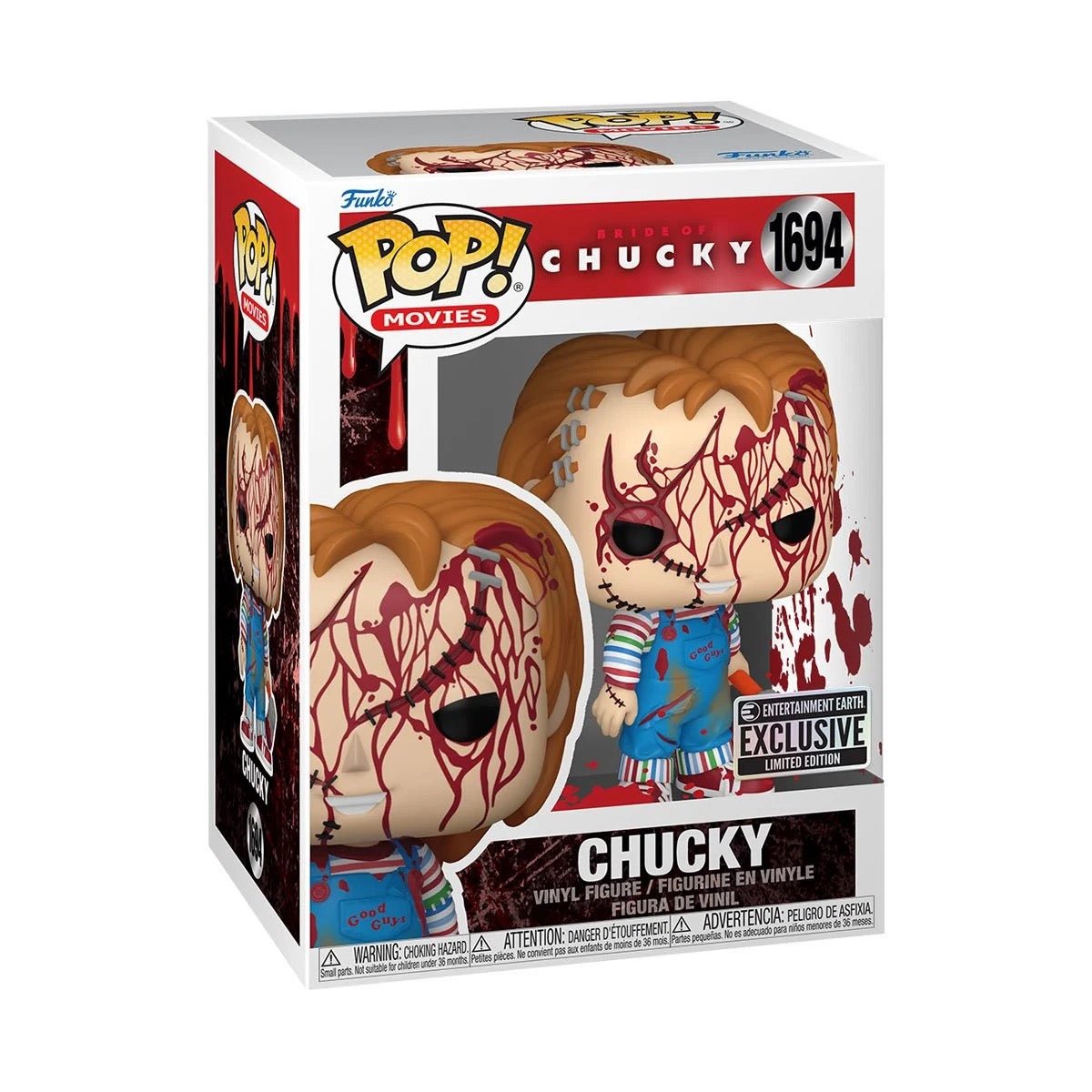 Funko Pop! Bride of Chucky: Chucky (Bloody) (Entertainment Earth Exclusive) #1694