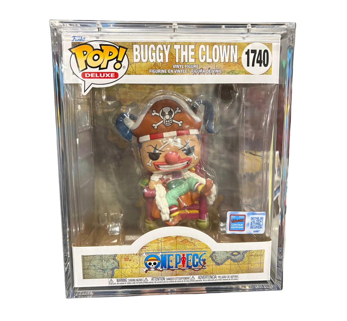 Funko Pop! One Piece: Buggy the Clown (2024 NYC Comic Con Limited Edition) #1740 [PopShield Armor Premium Hard Protector Included]
