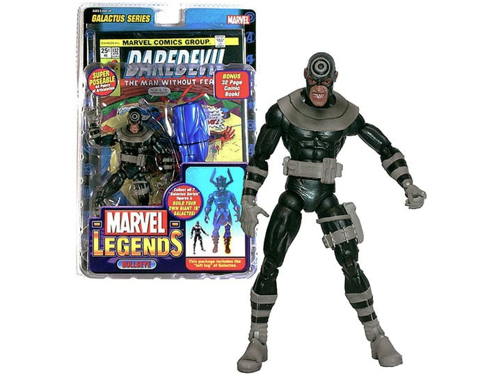Toy Biz: Marvel Legends Bullseye super posable 44 points of articulation (minor shelf wear)
