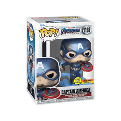 Funko Pop! Avengers Endgame: Captain America (Glows) [Volcano Exclusive] #1198
