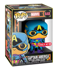 Funko Pop! Marvel – Captain America (Blacklight) #648 [Target Exclusive]