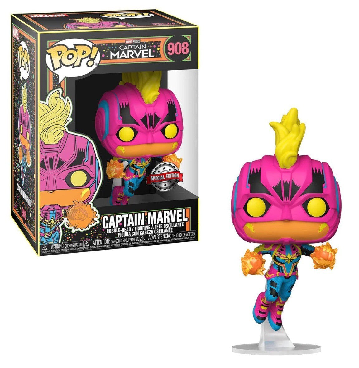 Funko Pop! Captain Marvel: Captain Marvel (Special Edition) #908