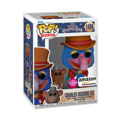 Funko Pop! Charles Dickens with Rizzo (Flocked) [Amazon Exclusive] #1456