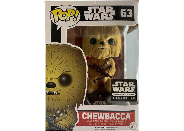Funko Pop! Star Wars: Chewbacca (Flocked) (Smuggler's Bounty Exclusive) #63