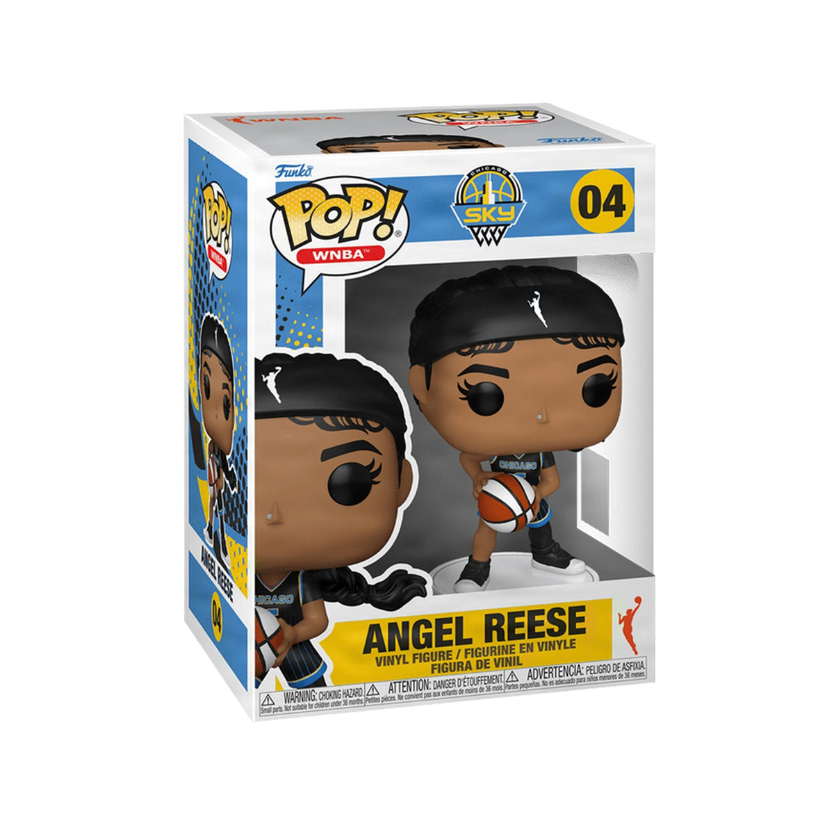 Funko Pop! WNBA Chicago Sky: Angel Reese #04 with retail box