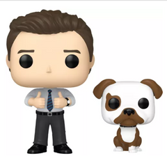 Funko Pop! Chris Traeger With Champion (#1415) – Parks and Recreation