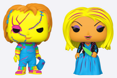 Funko Pop! Blacklight Chucky Tiffany Hot Topic Black Light 2 pack
