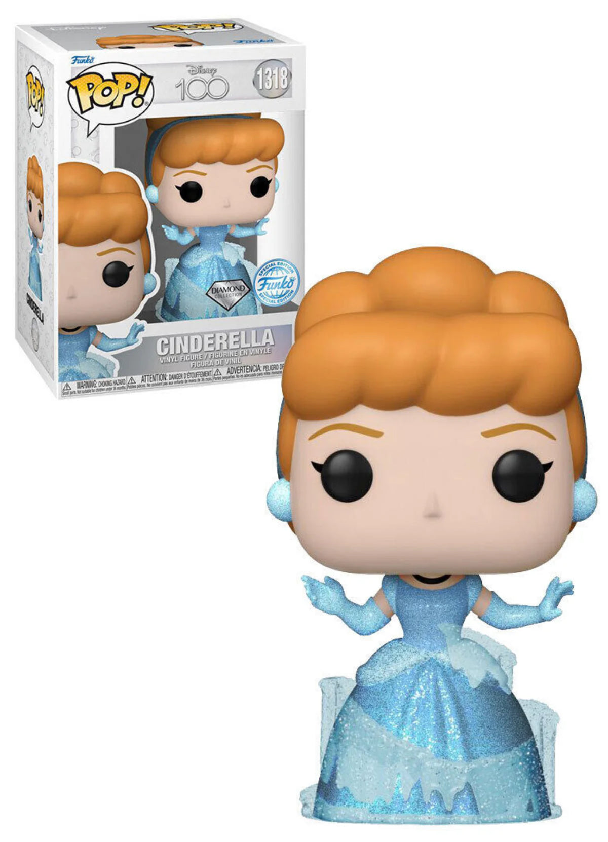 Funko Pop! Disney 100: Cinderella (Diamond Collection) [Special Edition] #1318
