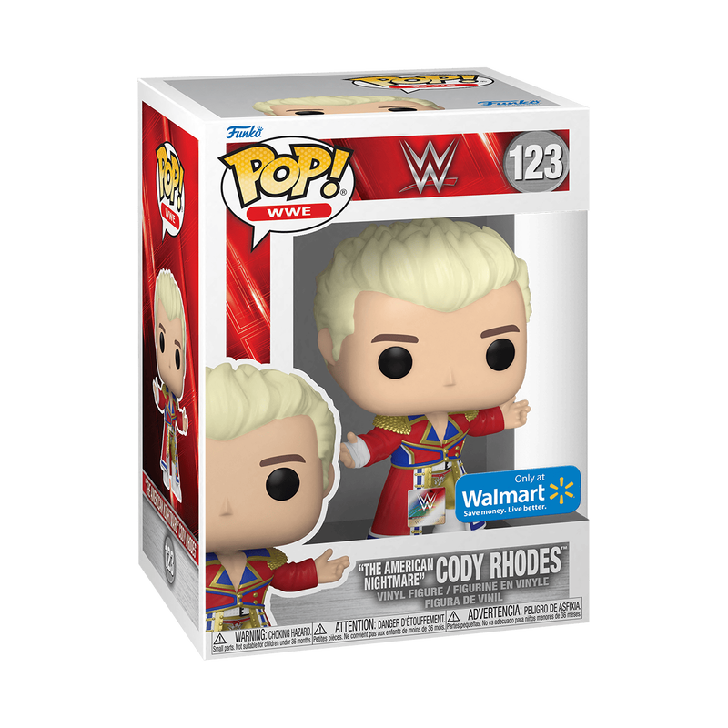 Funko Pop! WWE: "The American Nightmare" Cody Rhodes (Walmart Exclusive) #123