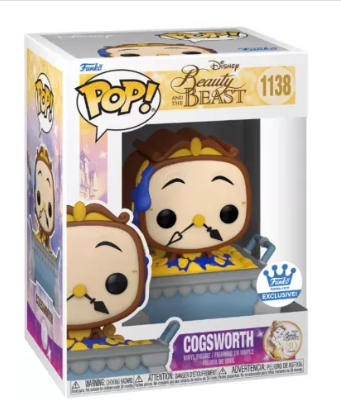 Funko Pop! Beauty and the Beast #1138 Cogsworth [Funko Shop Exclusive, Crown Sticker]