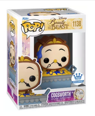 Funko Pop! Beauty and the Beast #1138 Cogsworth [Funko Shop Exclusive, Crown Sticker]