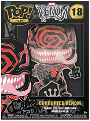 Funko Pop! Pin Marvel Venom #18 Corrupted Venom Enamel Pin