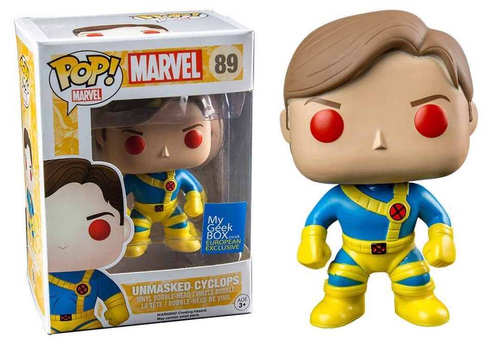 Funko Pop! Marvel: Unmasked Cyclops (My Geek Box European Exclusive) #89