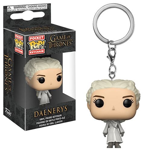 Funko Pop! Keychain: Game of Thrones: Daenerys (White Coat)