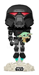 Funko Pop! Television Star Wars Dark Trooper With Grogu 488