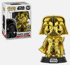Funko POP! Star Wars - Darth Vader (157) Gold Chrome - 2019 Galactic Convention