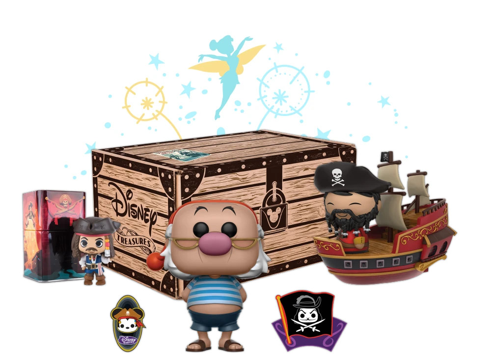 Funko Disney Treasures - Pirates Cove April 2017 (Dorbz Wicked Captain #29) (Smee #278)