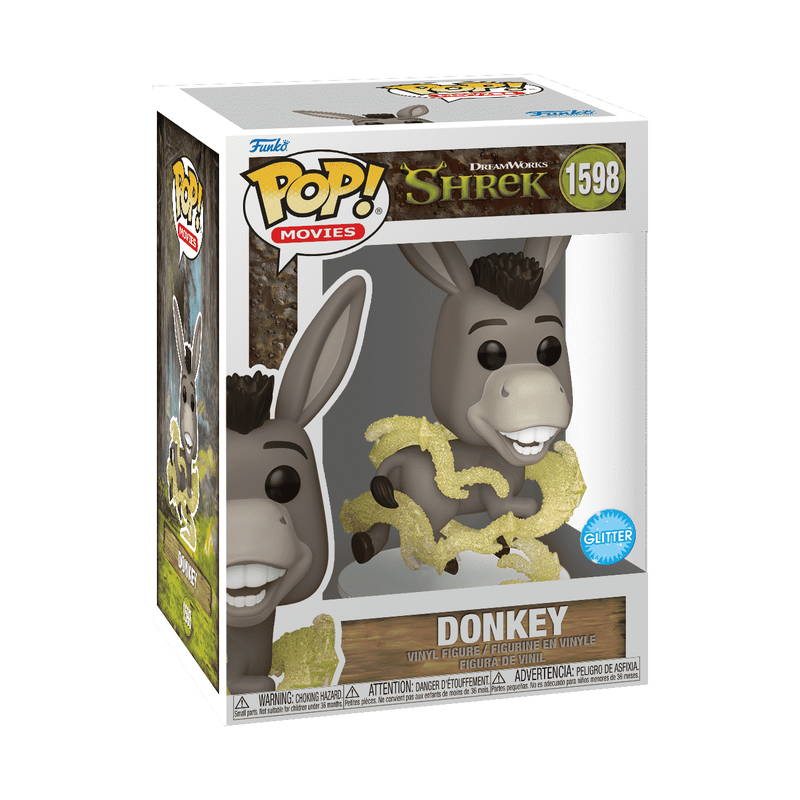 Funko Pop! Donkey (Glitter) #1598 (small rip on top)