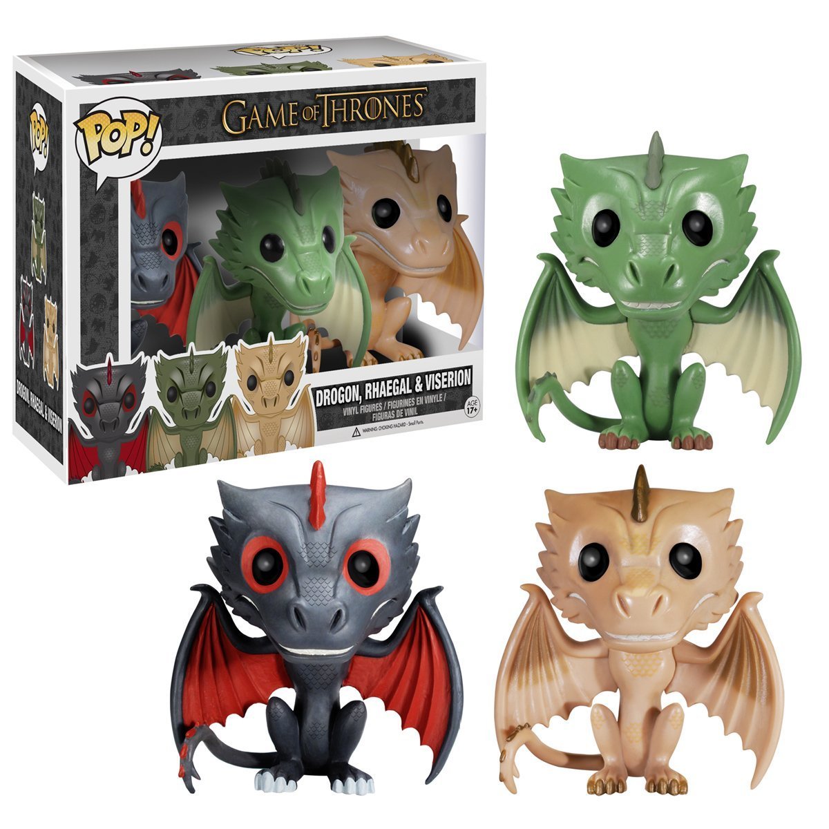 Funko Pop! Game of Thrones: Drogon, Rhaegal & Viserion