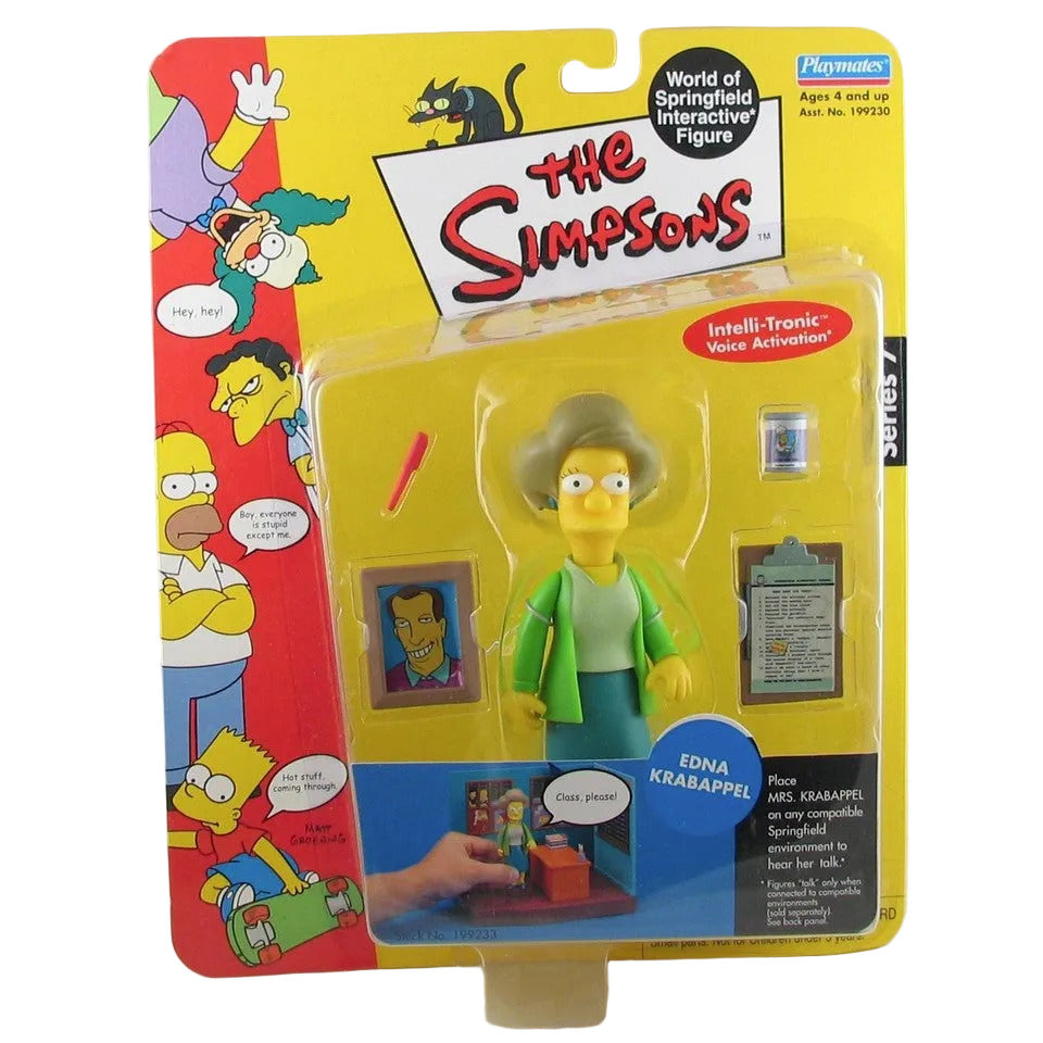 Playmates: The Simpsons - World of Springfield Interactive Edna Krabappel