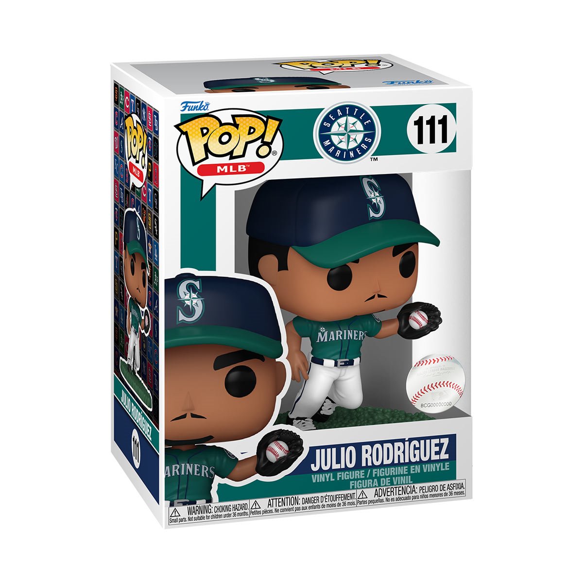 Funko Pop! MLB Seattle Mariners Julio Rodríguez #111 in retail box