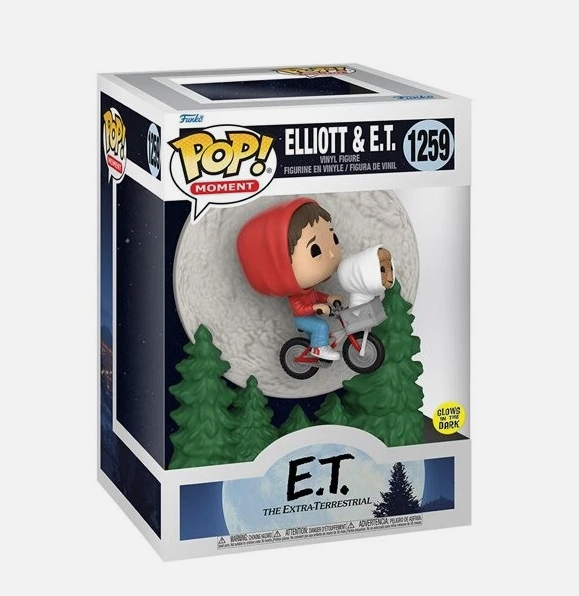 Pop! Moment E.T. 40th Anniversary Elliot and E.T. Flying GITD #1259 Funko