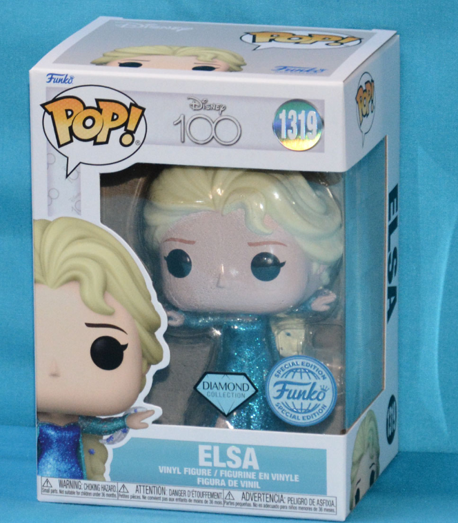 Funko Pop! Disney 100 #1319 Elsa Diamond Collection , Special Edition