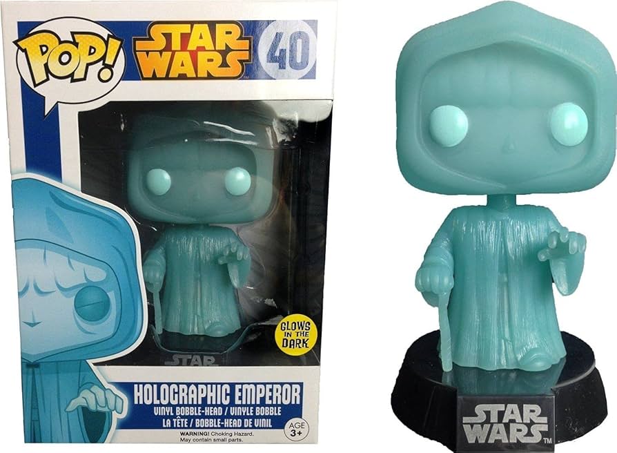 Funko Pop! Star Wars: Holographic Emperor (Glows) #40