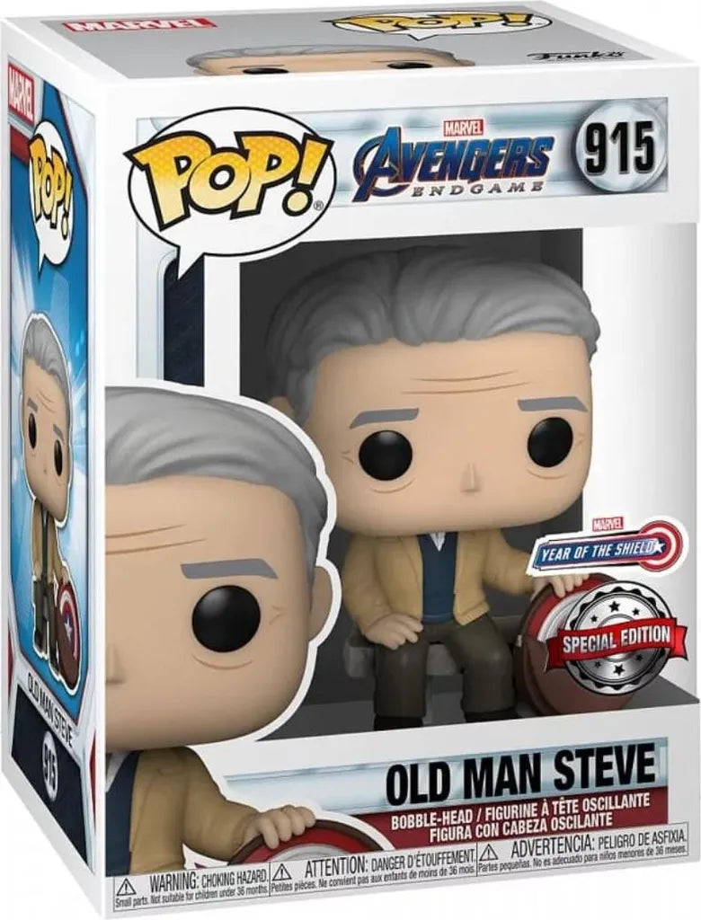 Funko Pop! Avengers Endgame: Old Man Steve (Special Edition) (Year of the Shield) #915