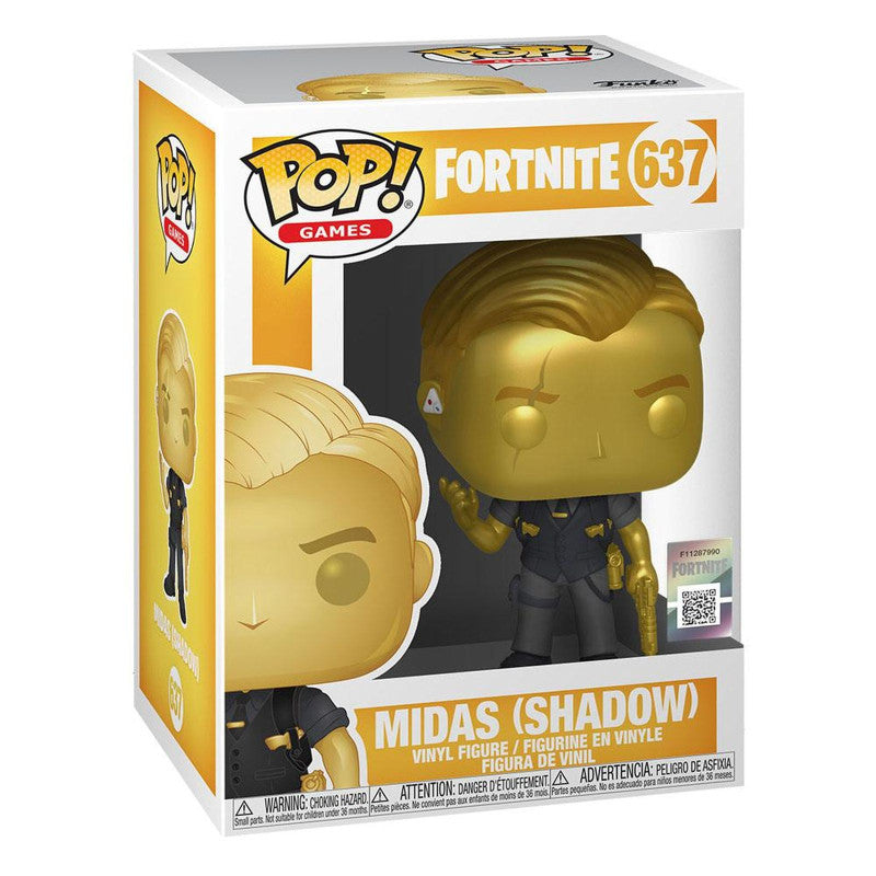 Funko Pop Fortnite Midas Shadow number 637 boxed figure