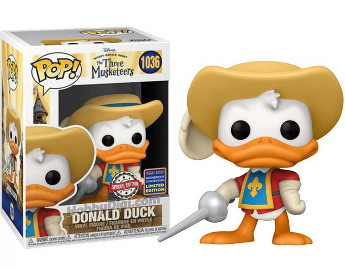 Funko Pop! The Three Musketeers: Donald Duck (2021 Wondrous Convention Special Edition) #1036
