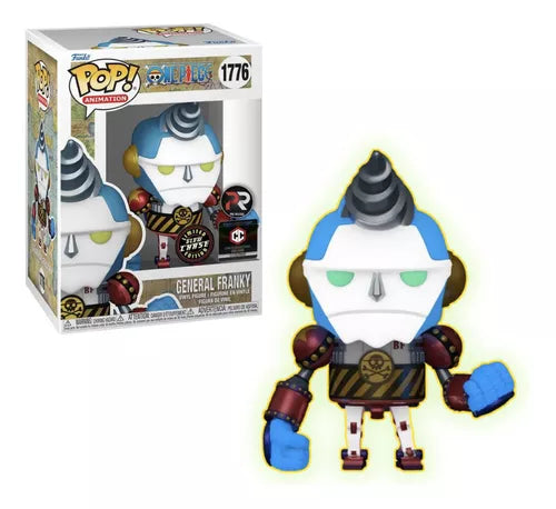 Funko Pop! One Piece: General Franky (Glow Chase) [Chalice Collectibles Exclusive Pre-Release] #1776 [PopShield Armor Premium Hard Protector Included]