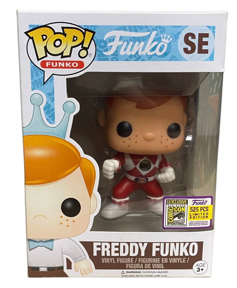 Funko Pop! Freddy Funko as Red Ranger (2017 SDCC 525 Pcs Limited Edition) SE