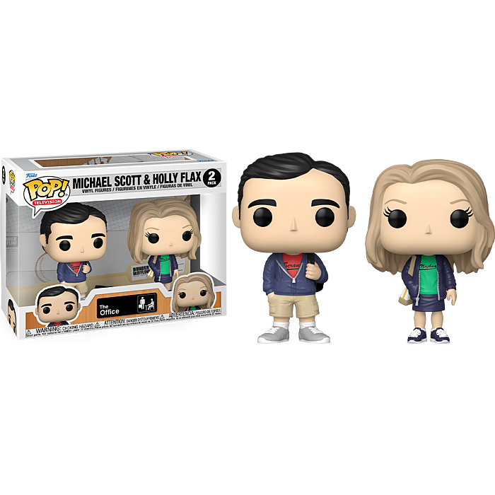 Funko Pop The Office Michael Scott and Holly Flax 2-Pack boxed