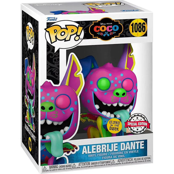Funko Pop Disney Pixar Coco Alebrije Dante glow 1086 Special Edition boxed
