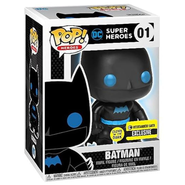 Funko Pop DC Super Heroes Batman glow 01 Entertainment Earth exclusive boxed