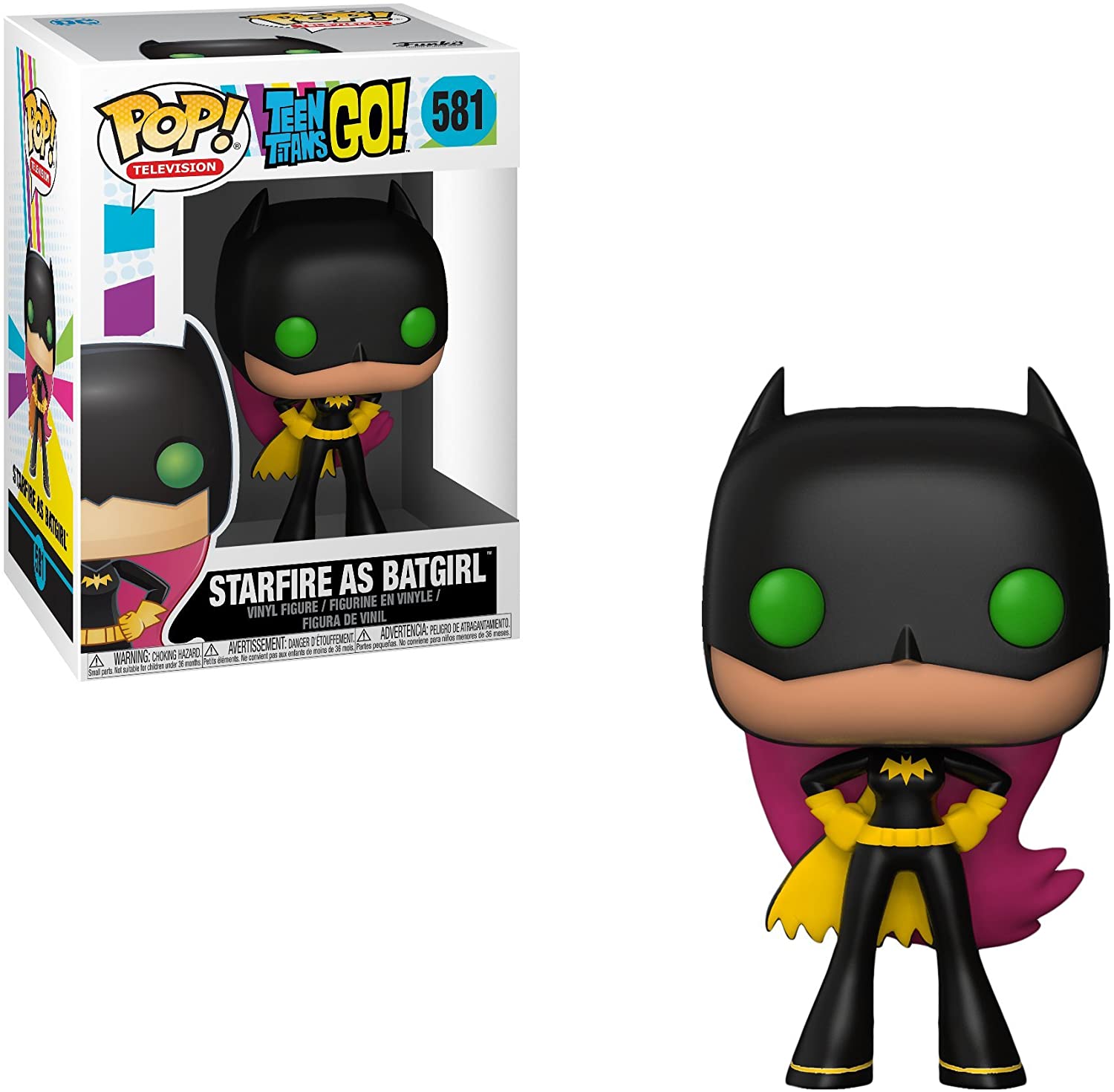Funko Pop Teen Titans Go Starfire as Batgirl 581 boxed figure