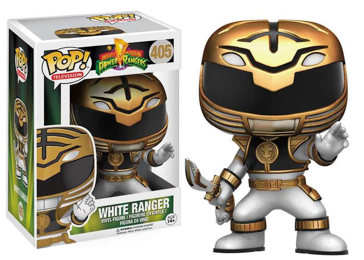 Funko Pop! Mighty Morphin Power Rangers White Ranger #405 in retail box