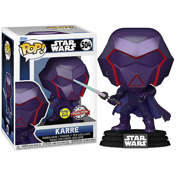 Funko Pop Star Wars Karre Glow Funko Limited Edition Exclusive number 504