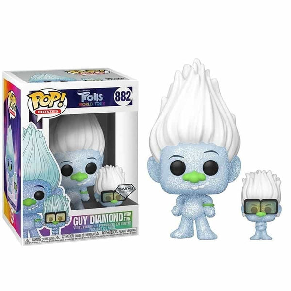 Funko Pop! Trolls World Tour: Guy Diamond with Tiny (Diamond Collection) #882