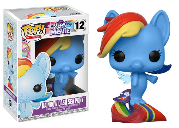 Funko Pop My Little Pony Rainbow Dash Sea Pony number 12 boxed figure